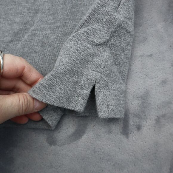 Ralph Lauren Shirt Mens L Gray Custom Fit Chest Button Short Sleeve Collared Top - Picture 10 of 16